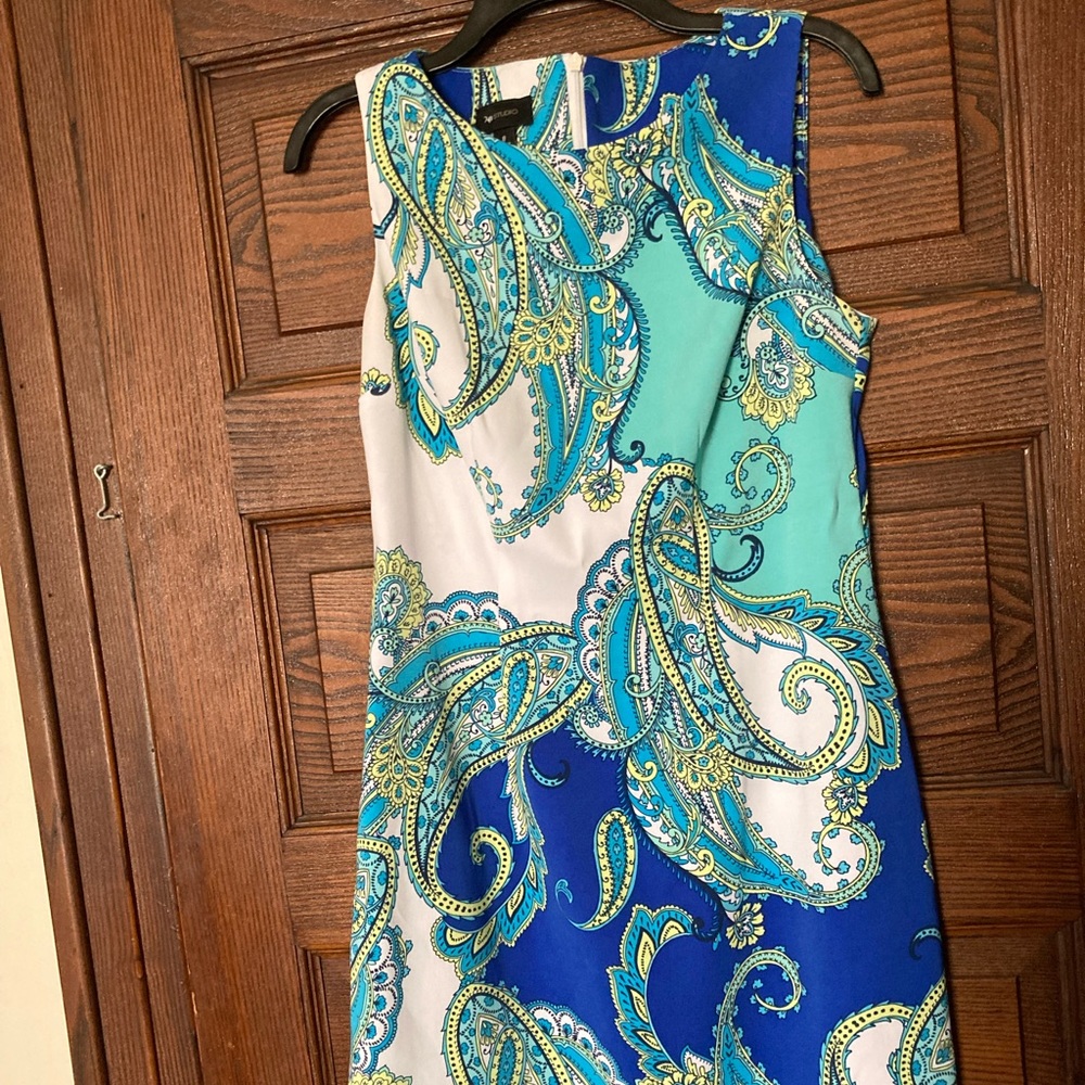Blue Sheath Dress